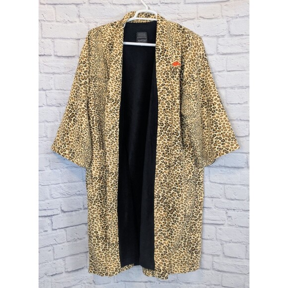 Kimpton Fire Sky Resort & Spa Leopard Cheetah Bath Robe Size L/XL New Tie - Picture 1 of 6